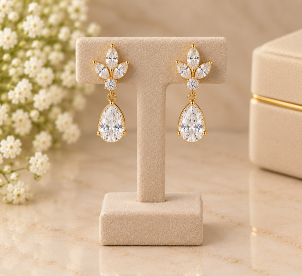 Royal Floral Drop Earrings