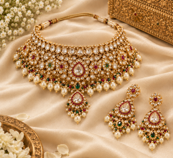 Kiara Polki Bridal Choker Set