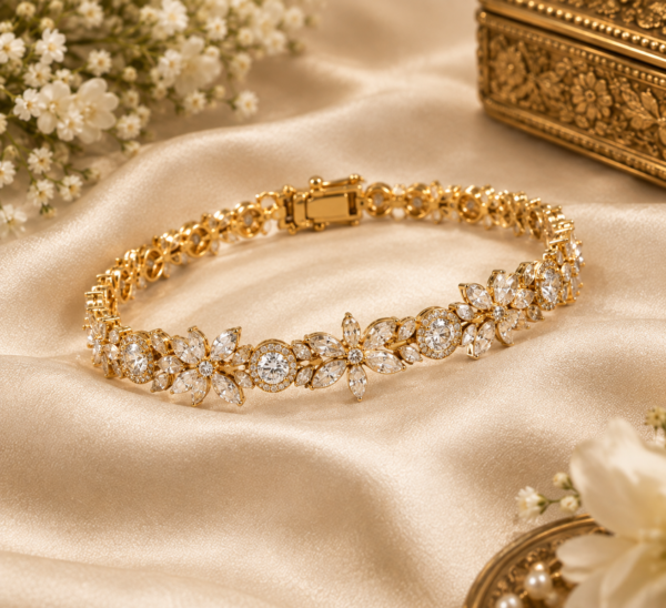 Elara Bridal Diamond Bracelet