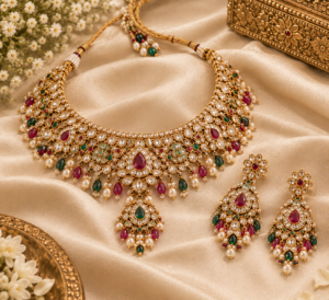 Aadhya Bridal Necklace & Earrings Set